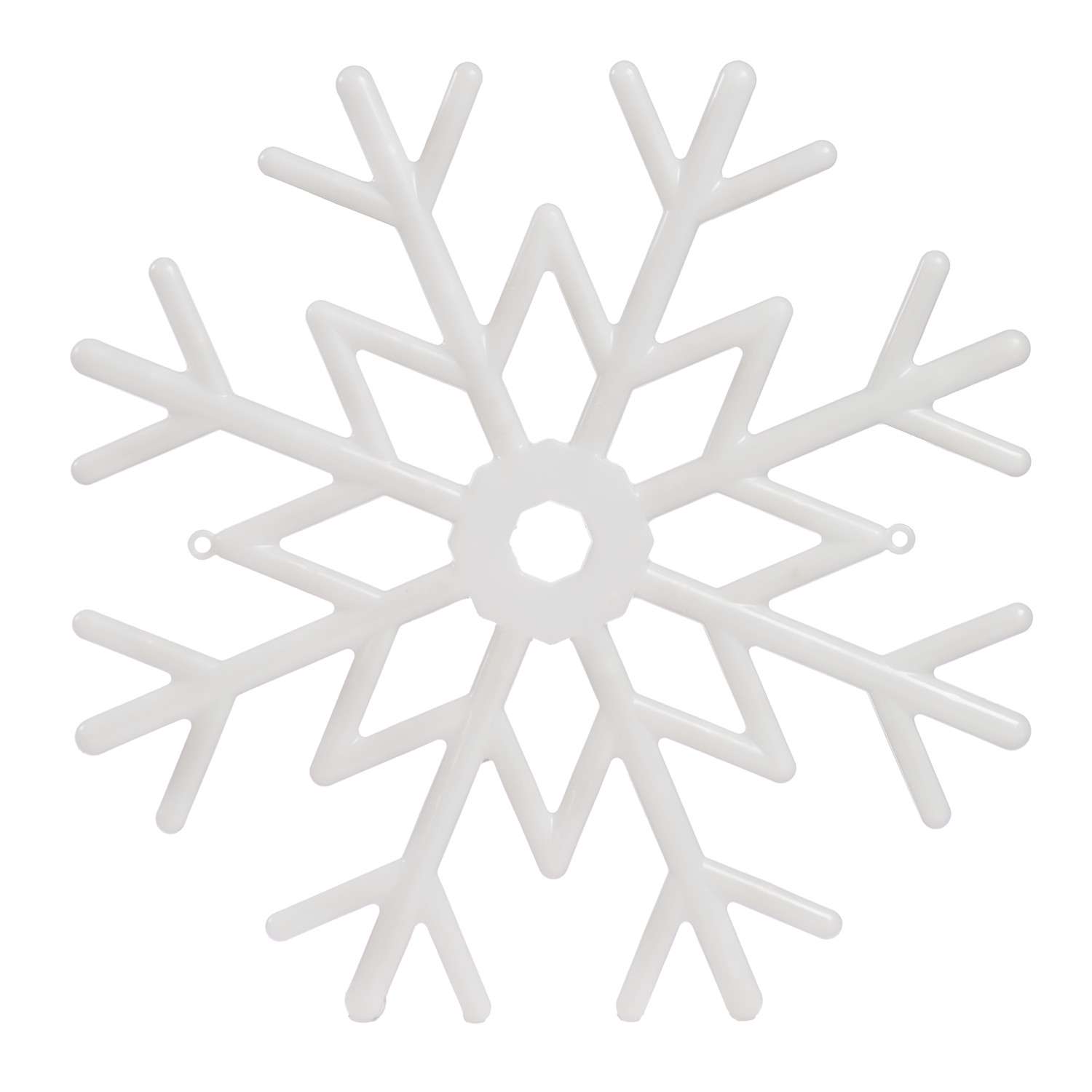 Фигура декоративная BABY STYLE Снежинка белый мультиколор диод 40 см - фото 5