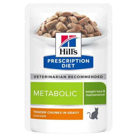 Корм для кошек Hills 85г Prescription Diet Metabolic способствует снижению и контролю веса