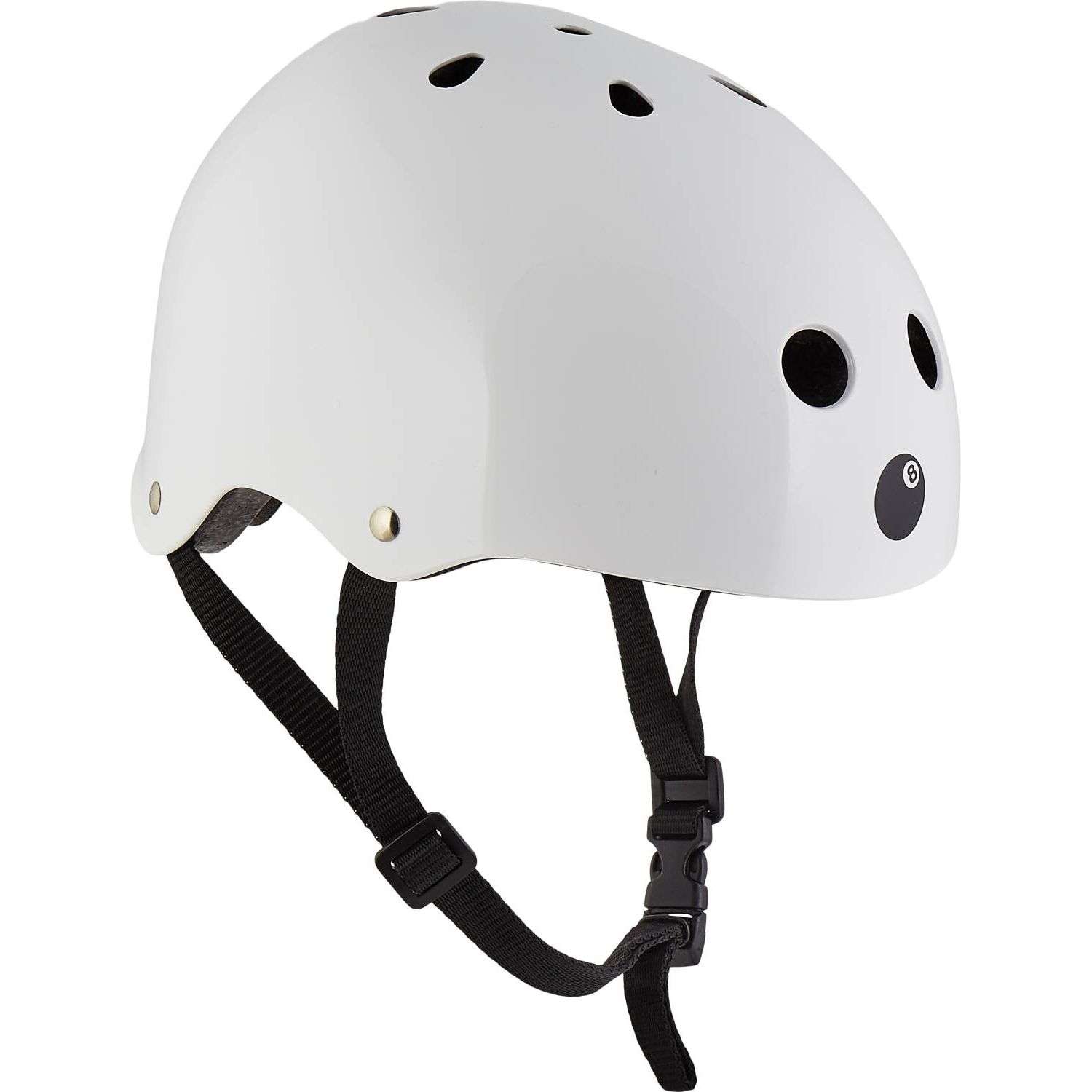 Шлем защитный спортивный Eight Ball детский белый размер L возраст 8+ обхват головы 52-56 см - фото 1
