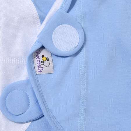 Пеленка Pecorella SwaddleFun на липучках L 4.5-8.5кг Ocean Blue