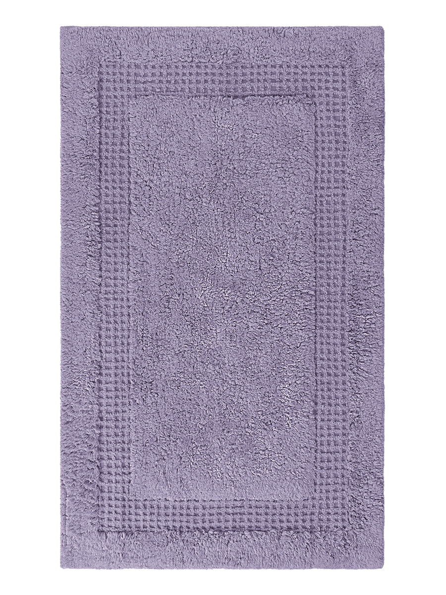 Коврик комнатный для ванной DeNASTIA 60x100 см 100% хлопок лаванда M111327 - фото 3