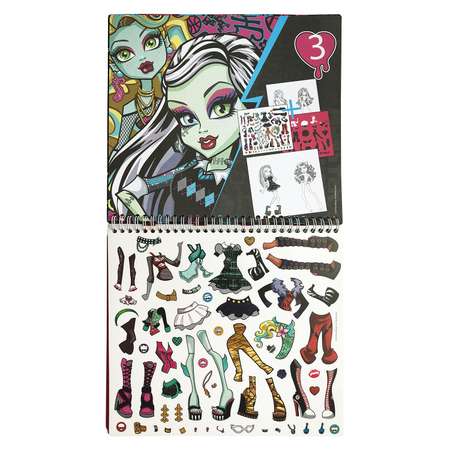 Альбом Monster High с трафаретами