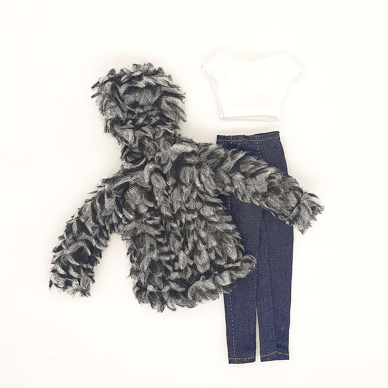 Одежда для кукол VIANA Шубка топ и джинсы 11.416.18 - фото 1