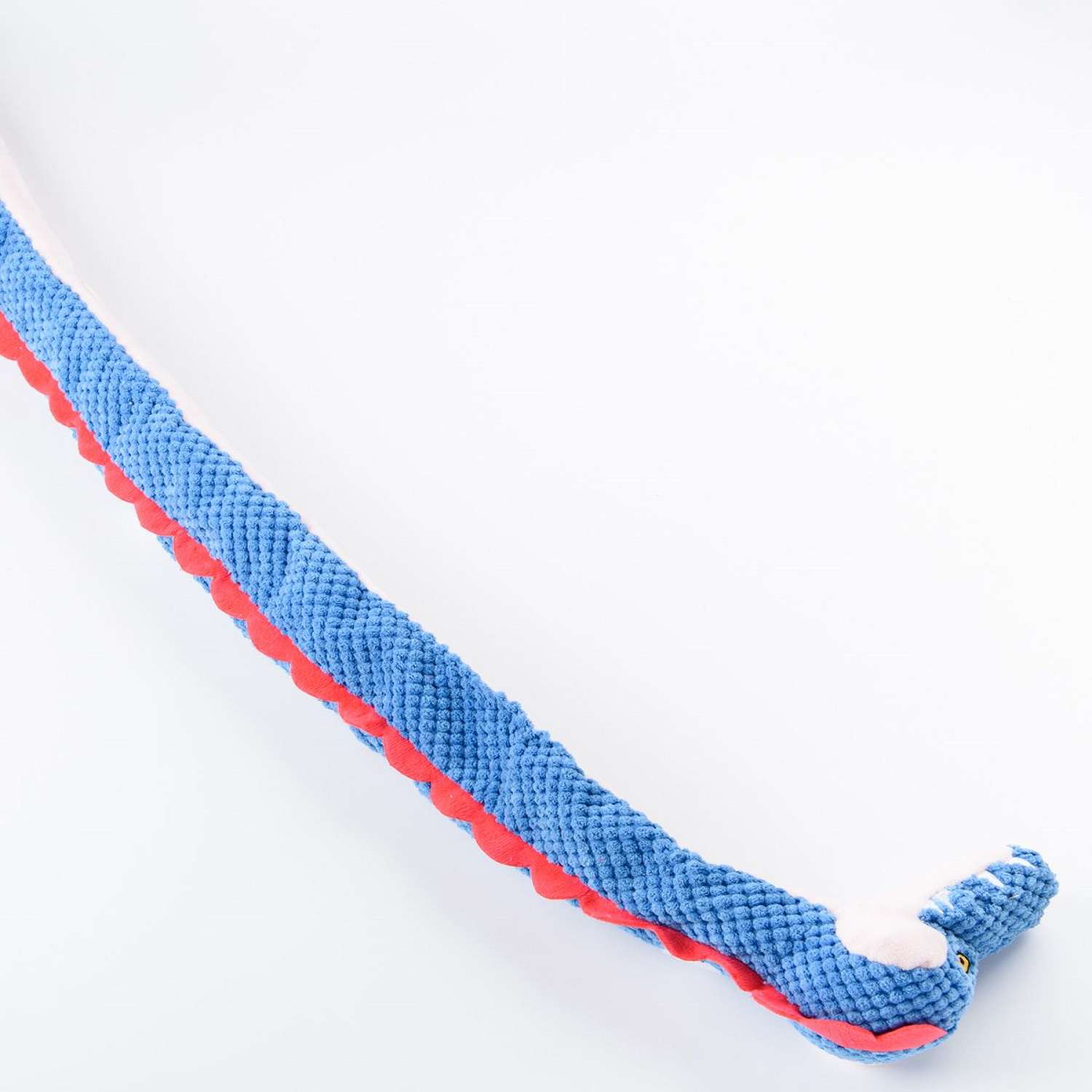 Игрушка для собак Mr.Kranch Змейка с карманами под лакомство 96см Синяя - фото 2