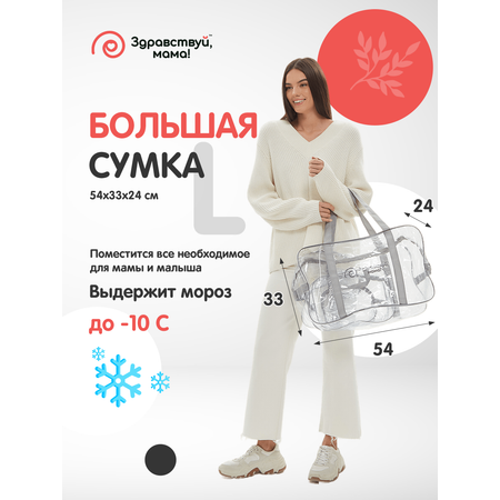 Сумка в роддом Здравствуй мама! Premium Quality 2 шт