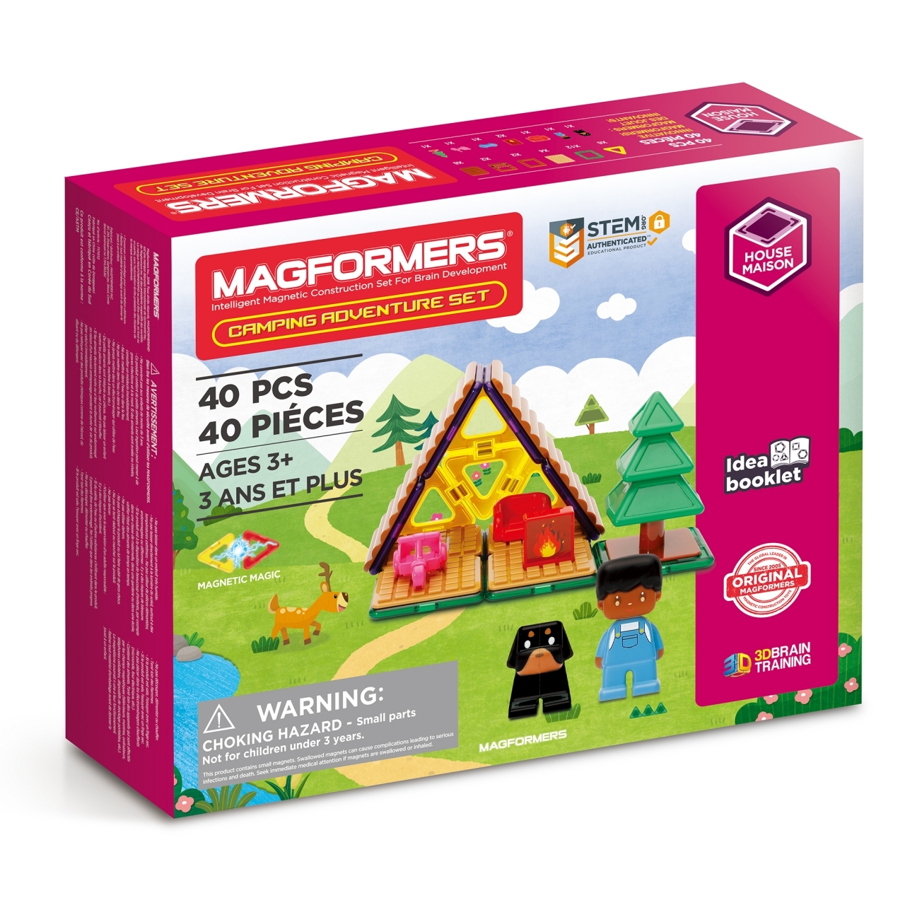 Магнитный конструктор MAGFORMERS Camping Adventure Set 40 деталей - фото 1