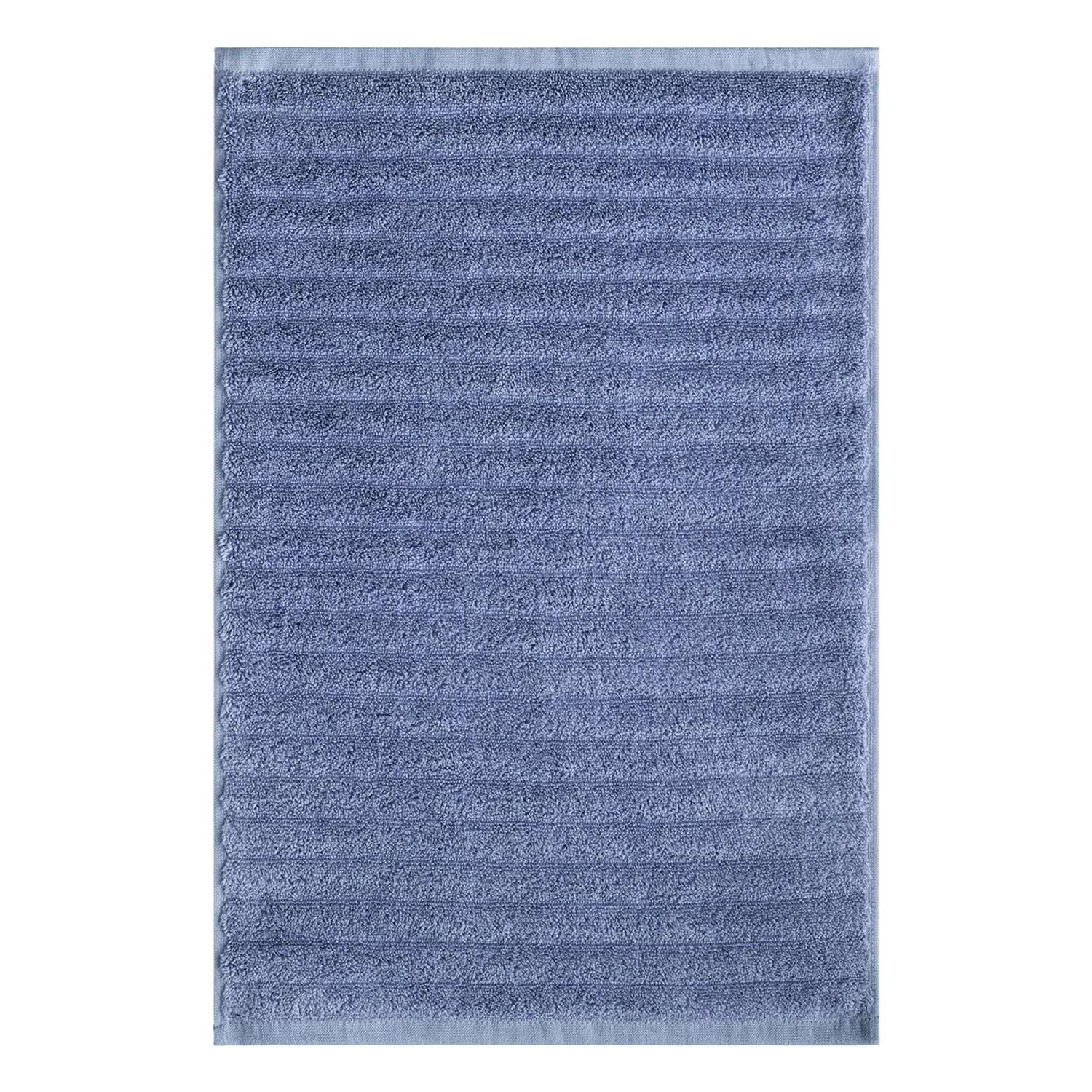 Полотенце махровое LUCKY Волна 40x60 см 100% хлопок синий - фото 3