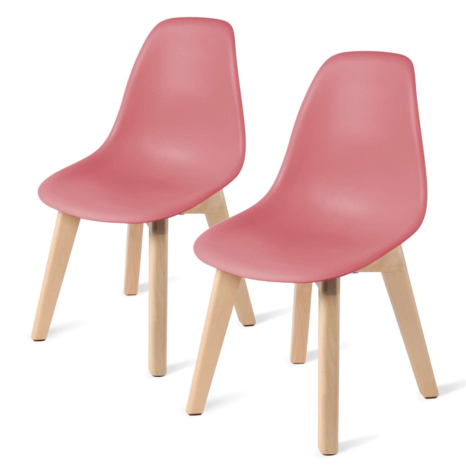 Набор стульев скандинавских KidWick Narvik розовый - фото 1