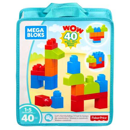 Конструктор Mega Bloks Давайте строить 40деталей FKL01