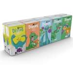 Бумажные платочки World cart Динозавры 4 слоя 10 пачек 9 листов 21х21 см