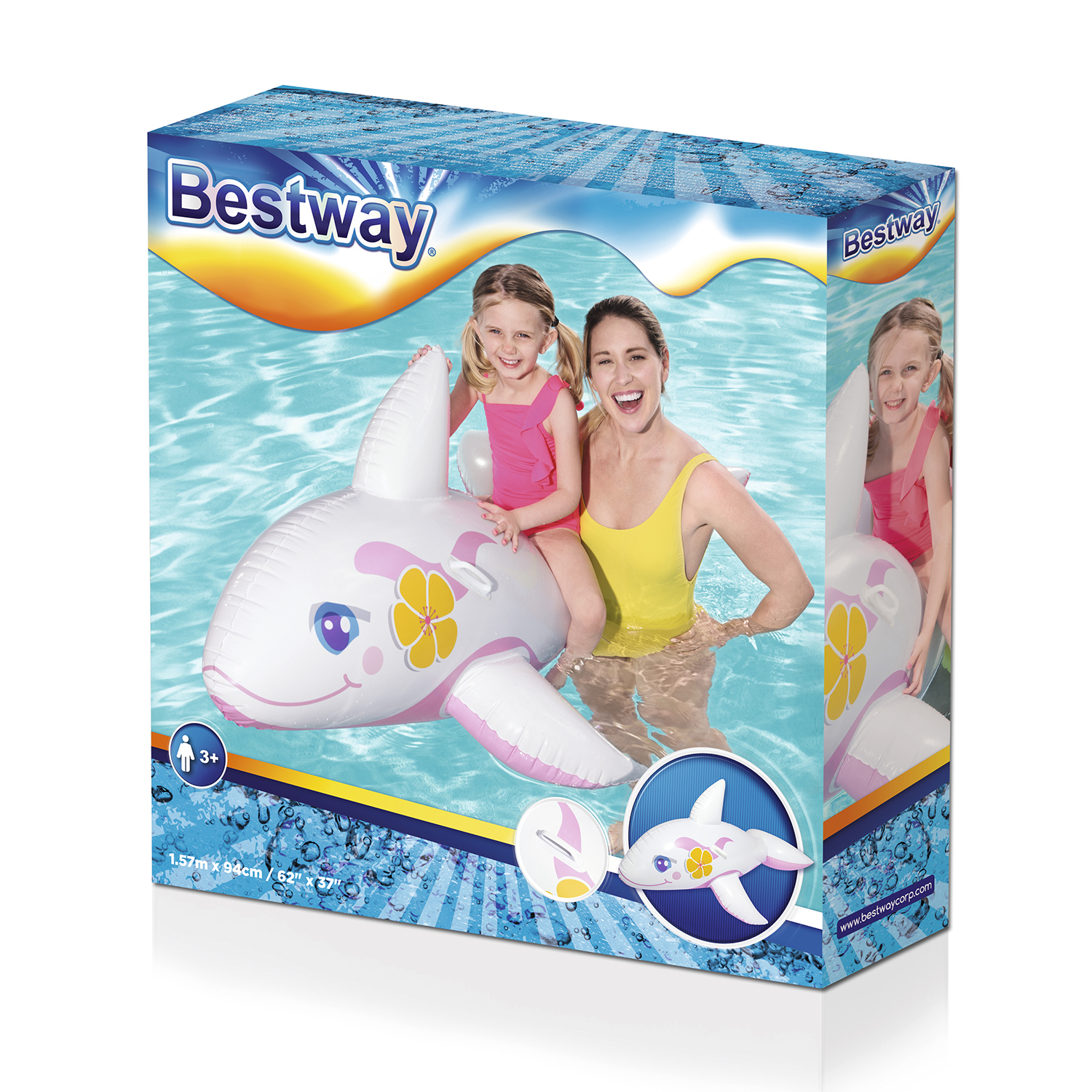 Игрушка надувная Bestway для катания верхом Кит в ассортименте 41037 - фото 3