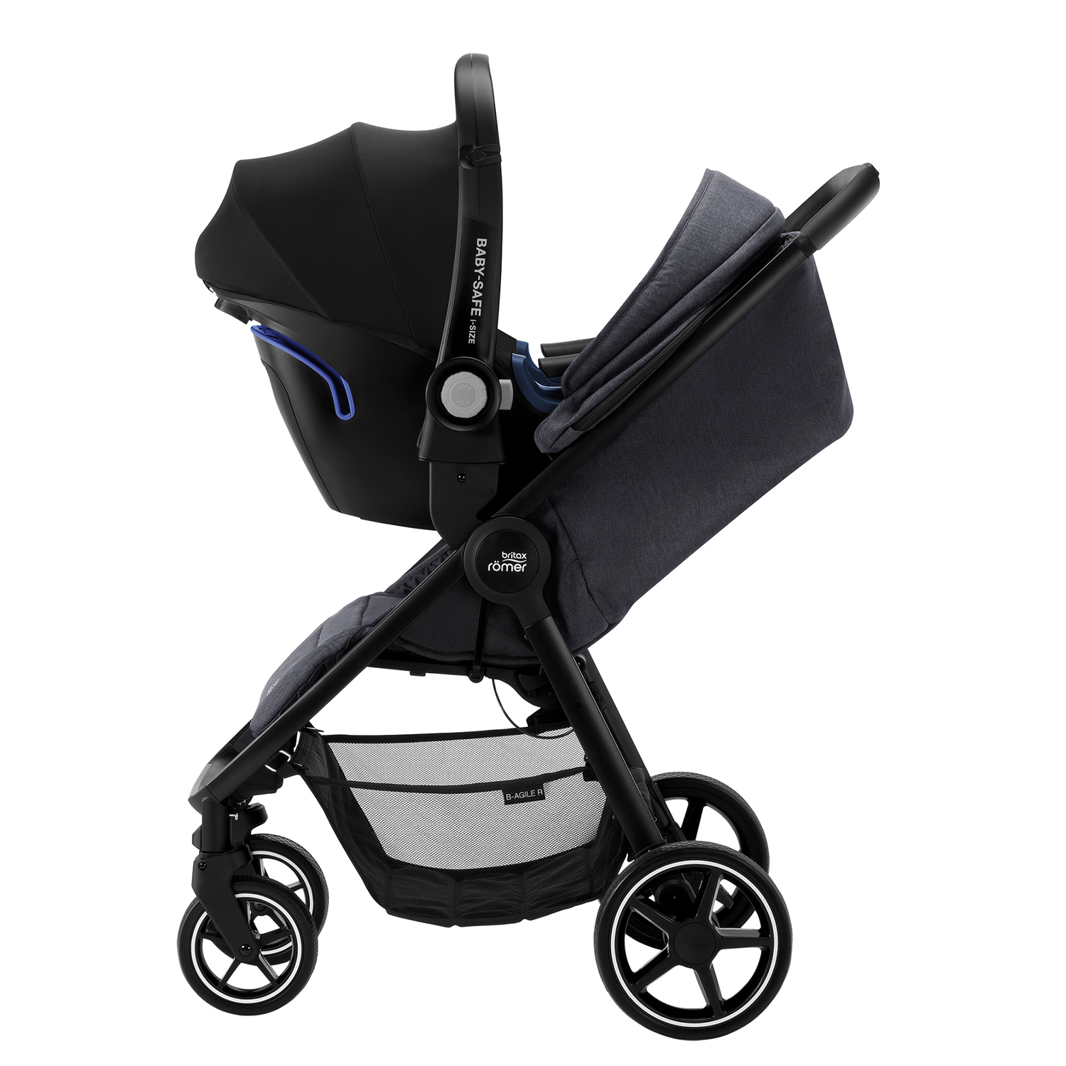 Коляска Britax Roemer B-Agile R Elephant Grey-Black - фото 6