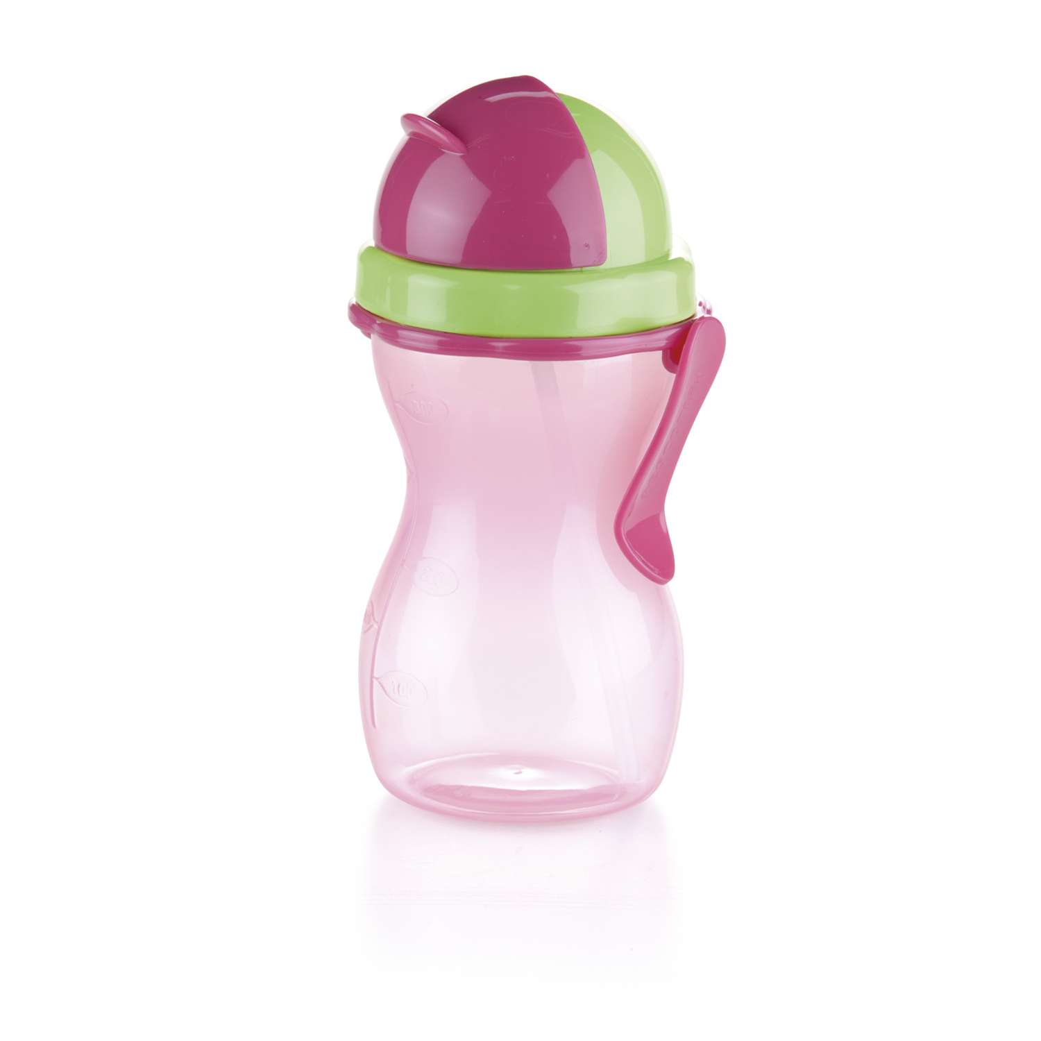 Детская бутылочка с трубочкой TESCOMA bambini 300 мл розовый - фото 1
