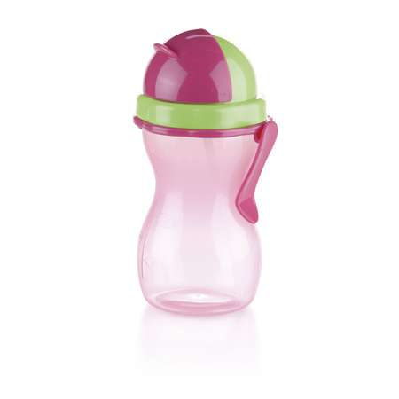 Детская бутылочка с трубочкой TESCOMA bambini 300 мл розовый