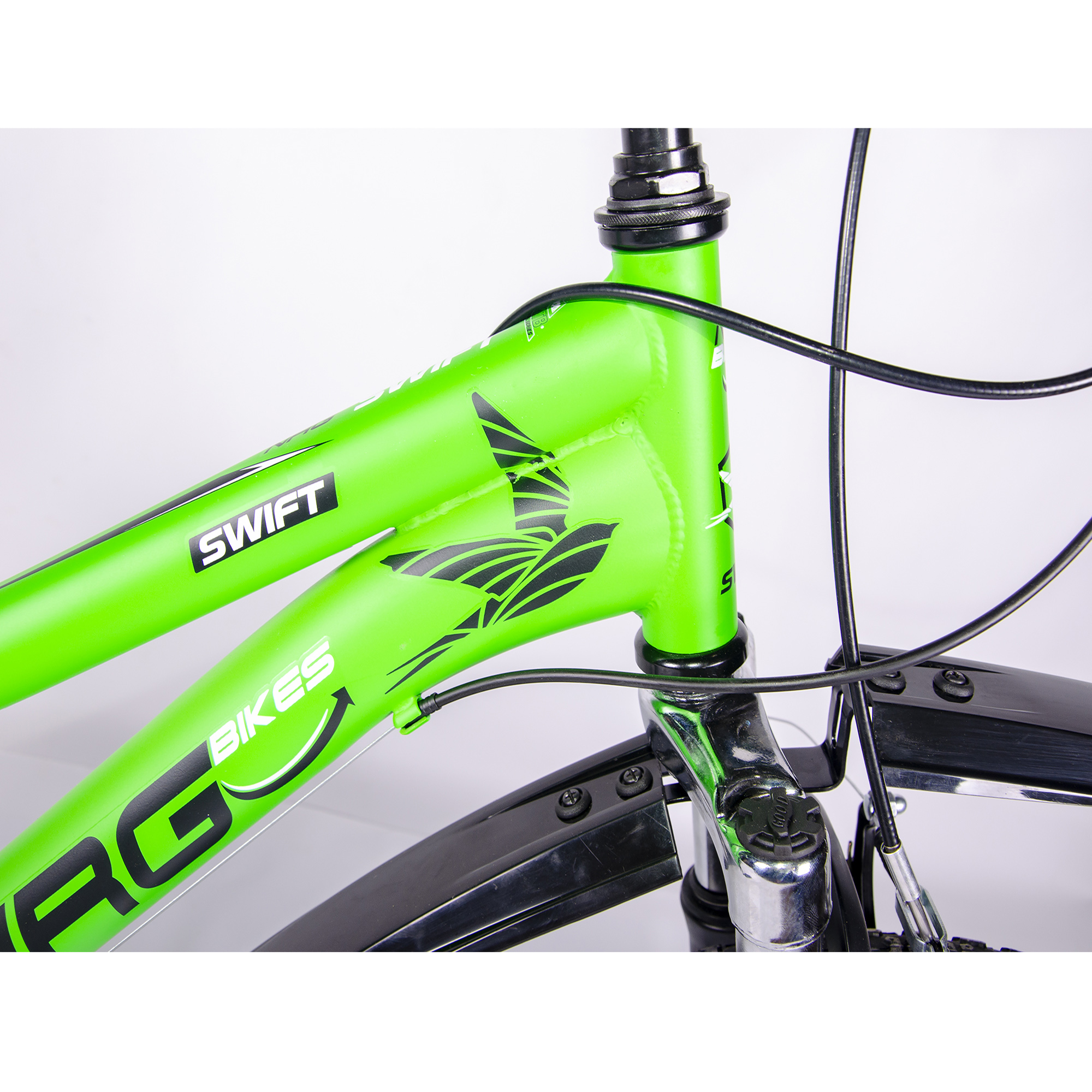 Велосипед NRG BIKES SWIFT 20 green-black-white - фото 8