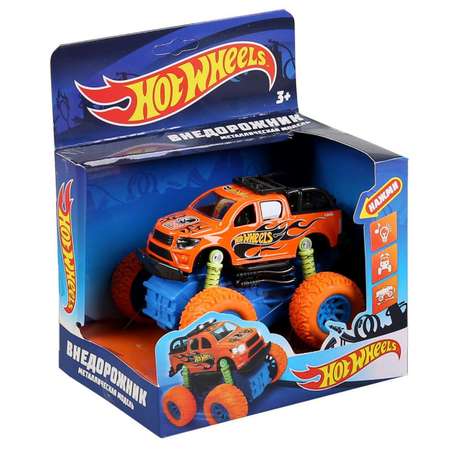 Машина металлическая Технопарк «Hot Wheels внедорожник» 12 см инерция подвеска световые и звуковые эффекты