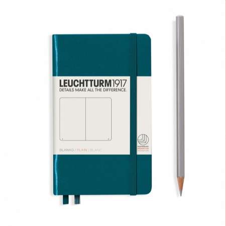 Блокнот нелинованный Leuchtturm1917 Classic A6 тихоокеанский зеленый