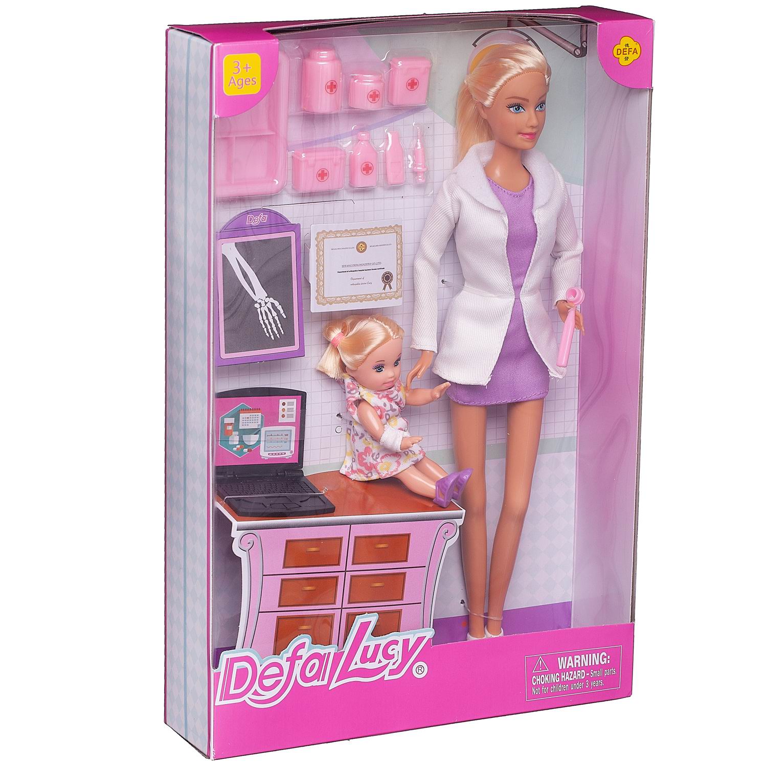 Игровой набор ABTOYS Куклы Defa Lucy Доктор и малышка купить по цене 1122 ₽  в интернет-магазине Детский мир