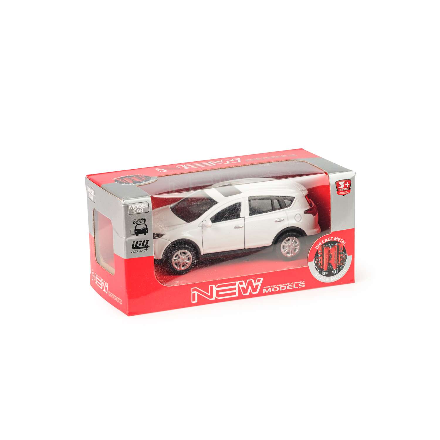 Игрушка HUADA Металлическая инерционная модель автомобиля Toyota Rav4 Белый 1790969/15 - фото 2