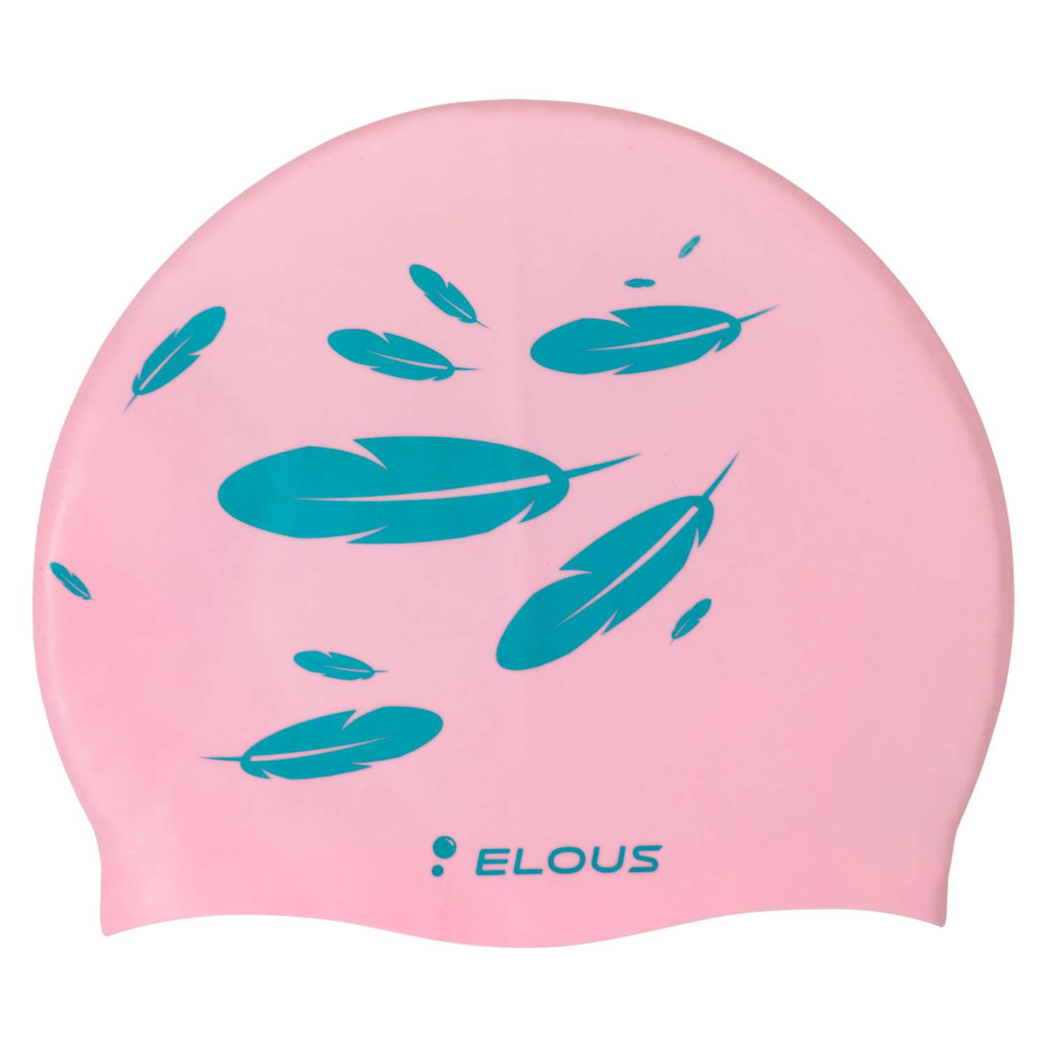 Шапочка для плавания Elous EL008 силиконовая фламинго розовый - фото 2