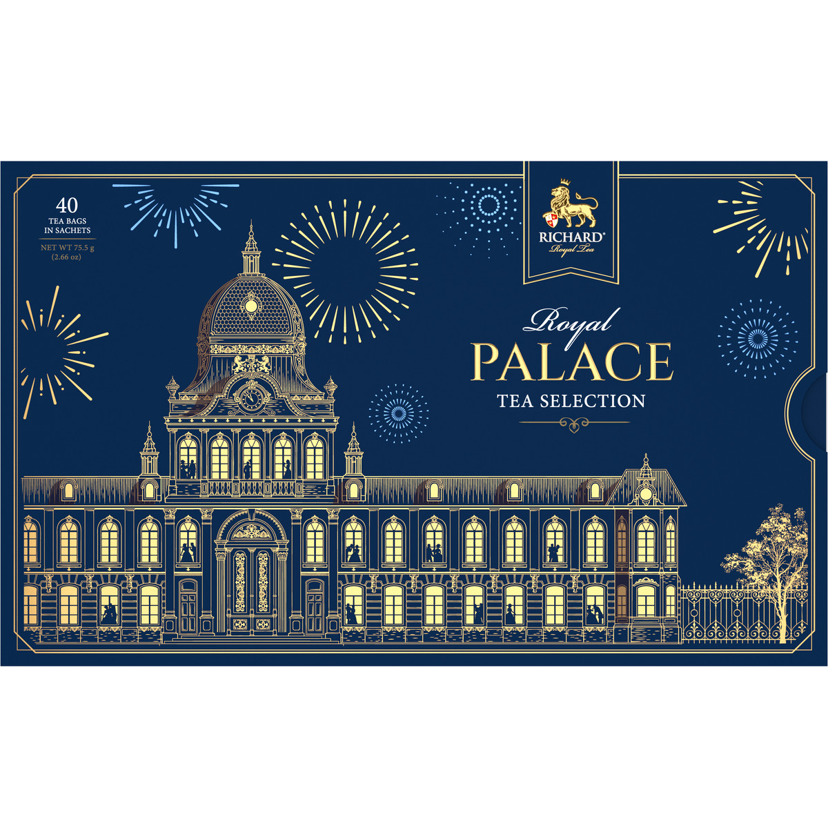 Чайное ассорти Richard Royal Palace tea selection 40 пакетиков 8 вкусов подарочная упаковка - фото 1