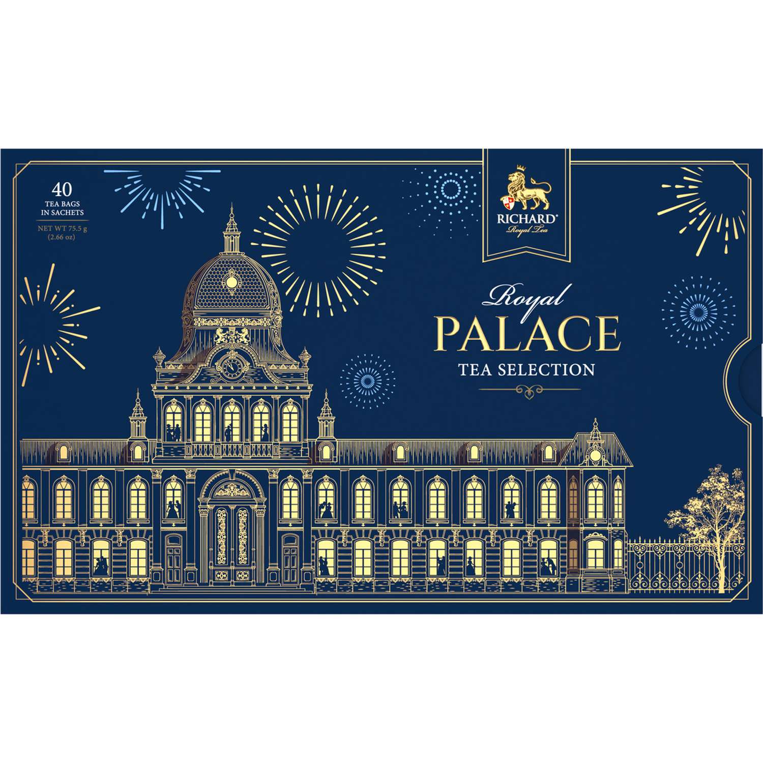 Чайное ассорти Richard Royal Palace tea selection 40 пакетиков 8 вкусов подарочная упаковка - фото 1