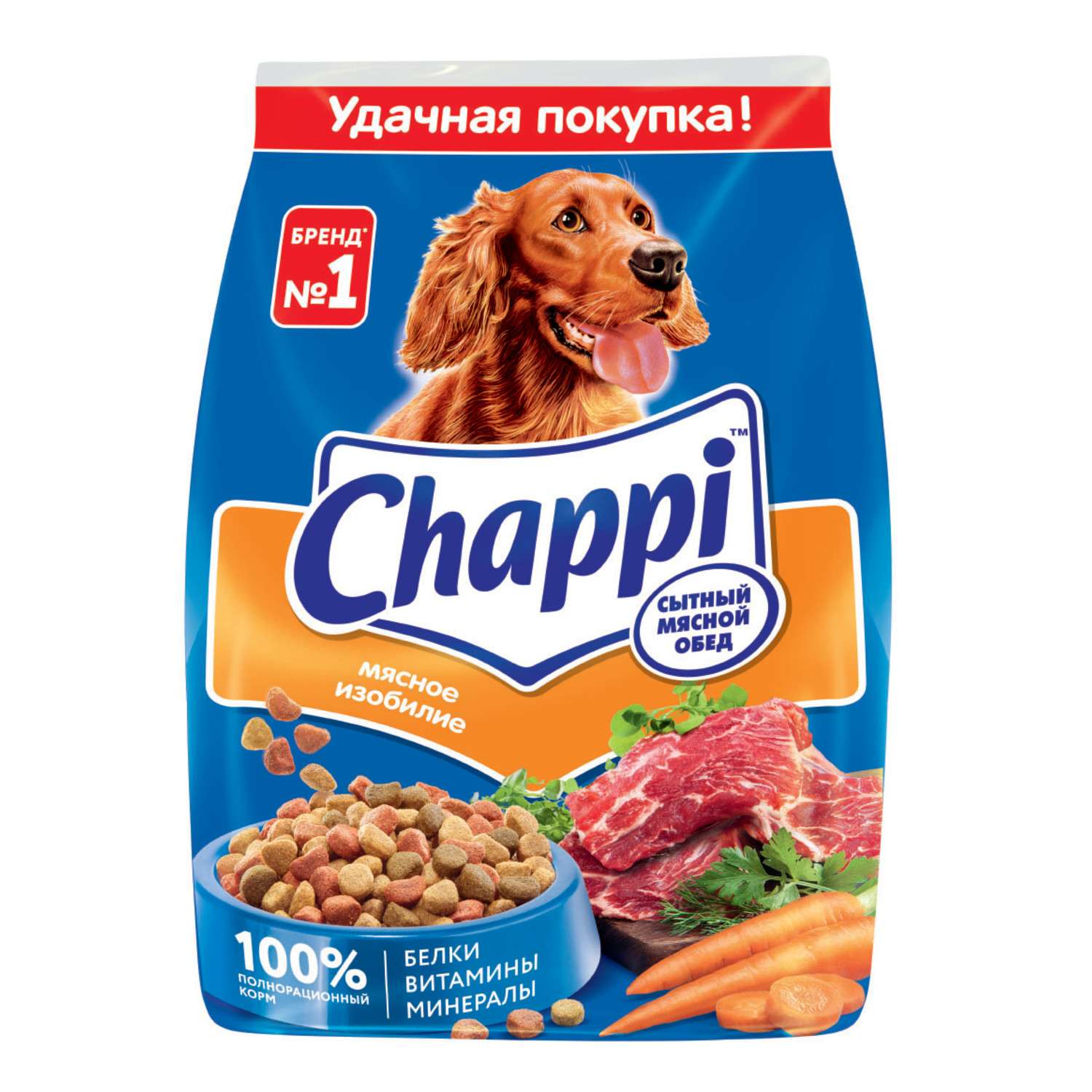 Корм для собак Chappi 600г Мясное изобилие сухой - фото 1