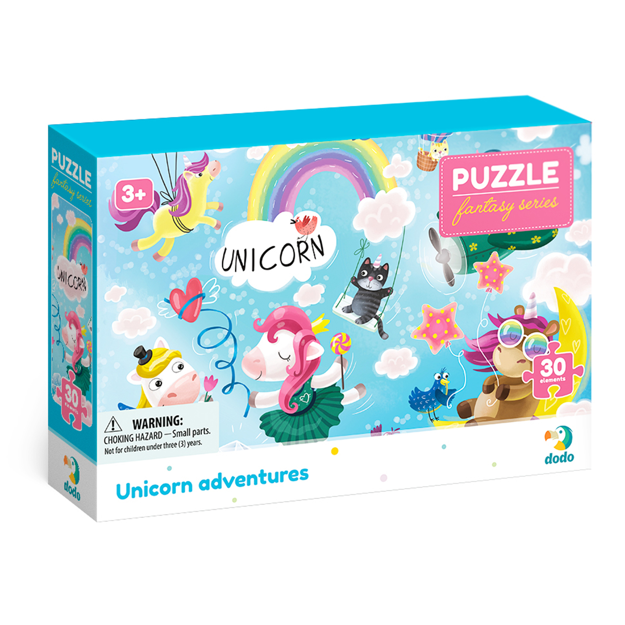 Пазл Dodo Приключения единорожек - Unicorn adventures 30 элементов 27х20 см - фото 1