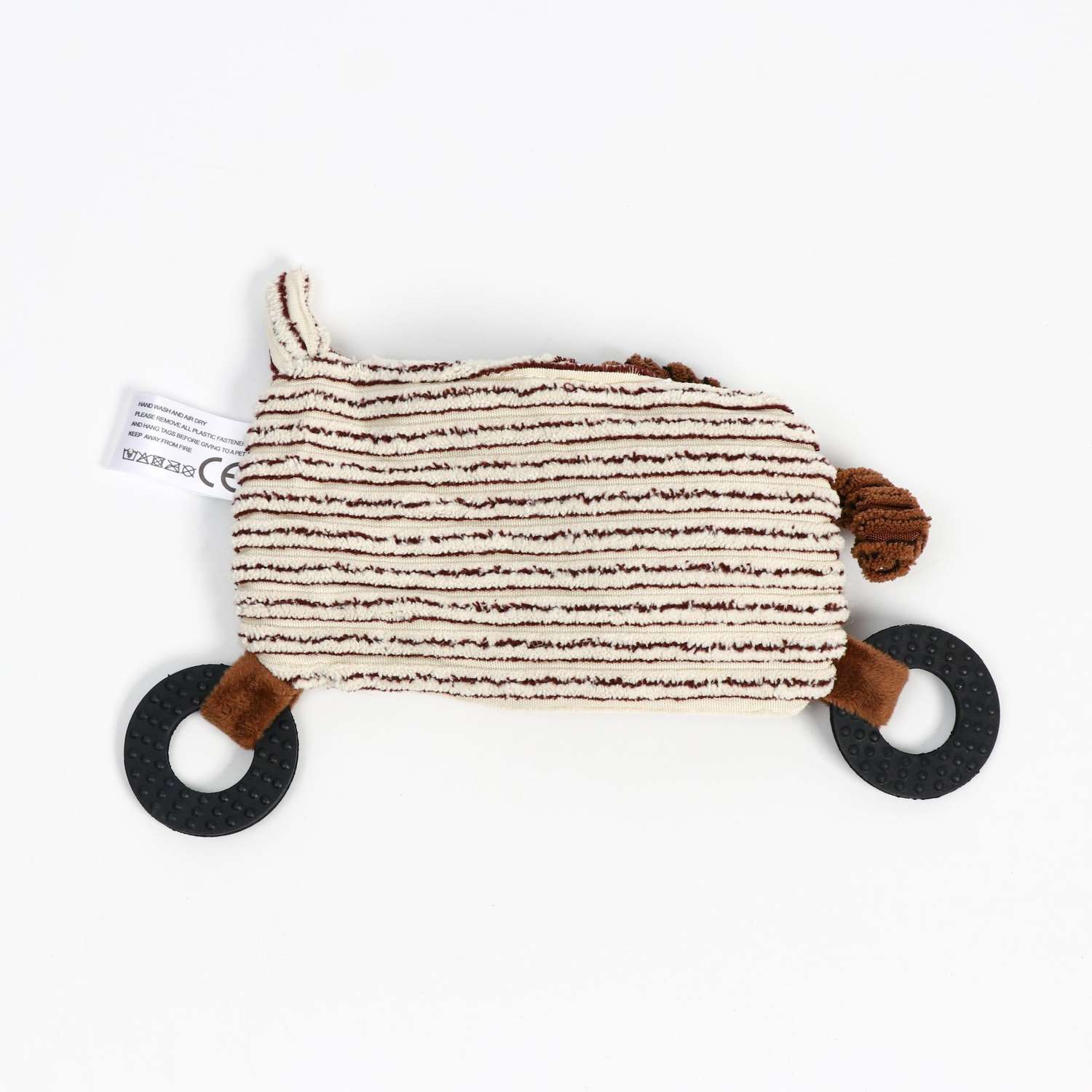 Игрушка для собак Пижон текстильная с резиновыми кольцами «Собачка» - фото 2
