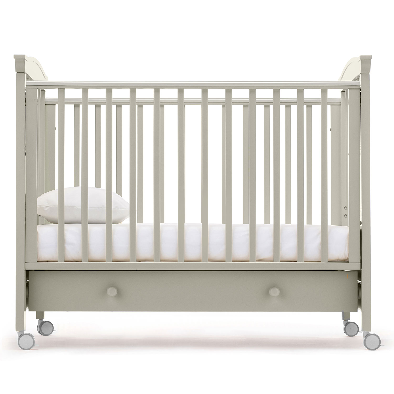 Детская кроватка Nuovita Fasto прямоугольная, (серый) - фото 15