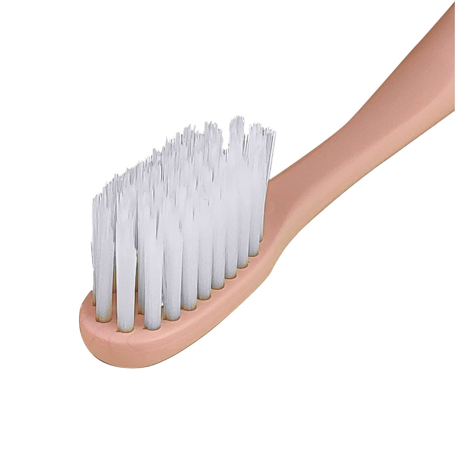 Зубная щетка DENTAL CARE c частицами серебра двойной средней жесткости и мягкой щетиной цвет розовая примула - фото 2