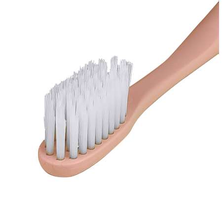 Зубная щетка DENTAL CARE c частицами серебра двойной средней жесткости и мягкой щетиной цвет розовая примула