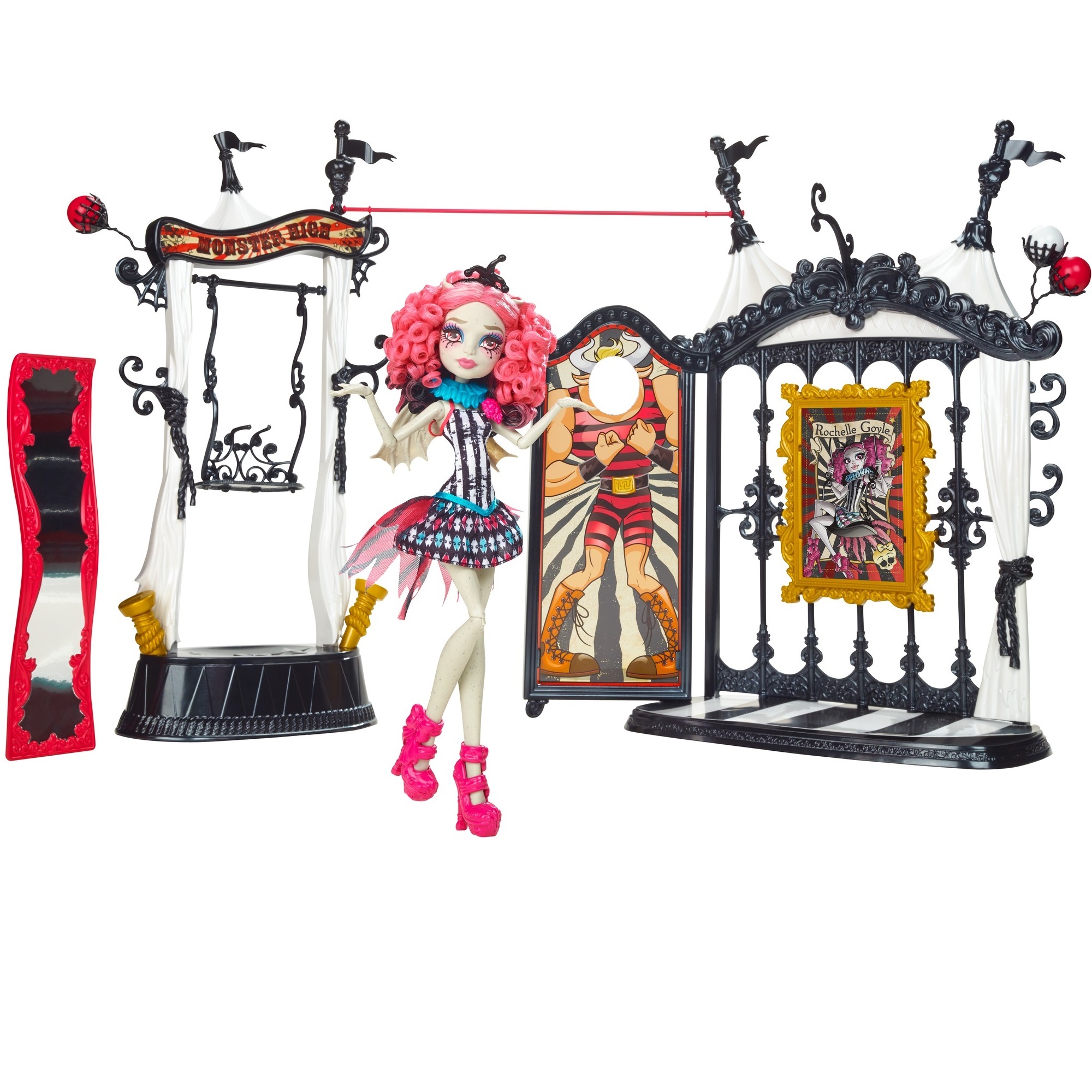 Набор Monster High Монстро-Цирк. Кукла-аксессуары купить по цене 4509 ₽ в  интернет-магазине Детский мир