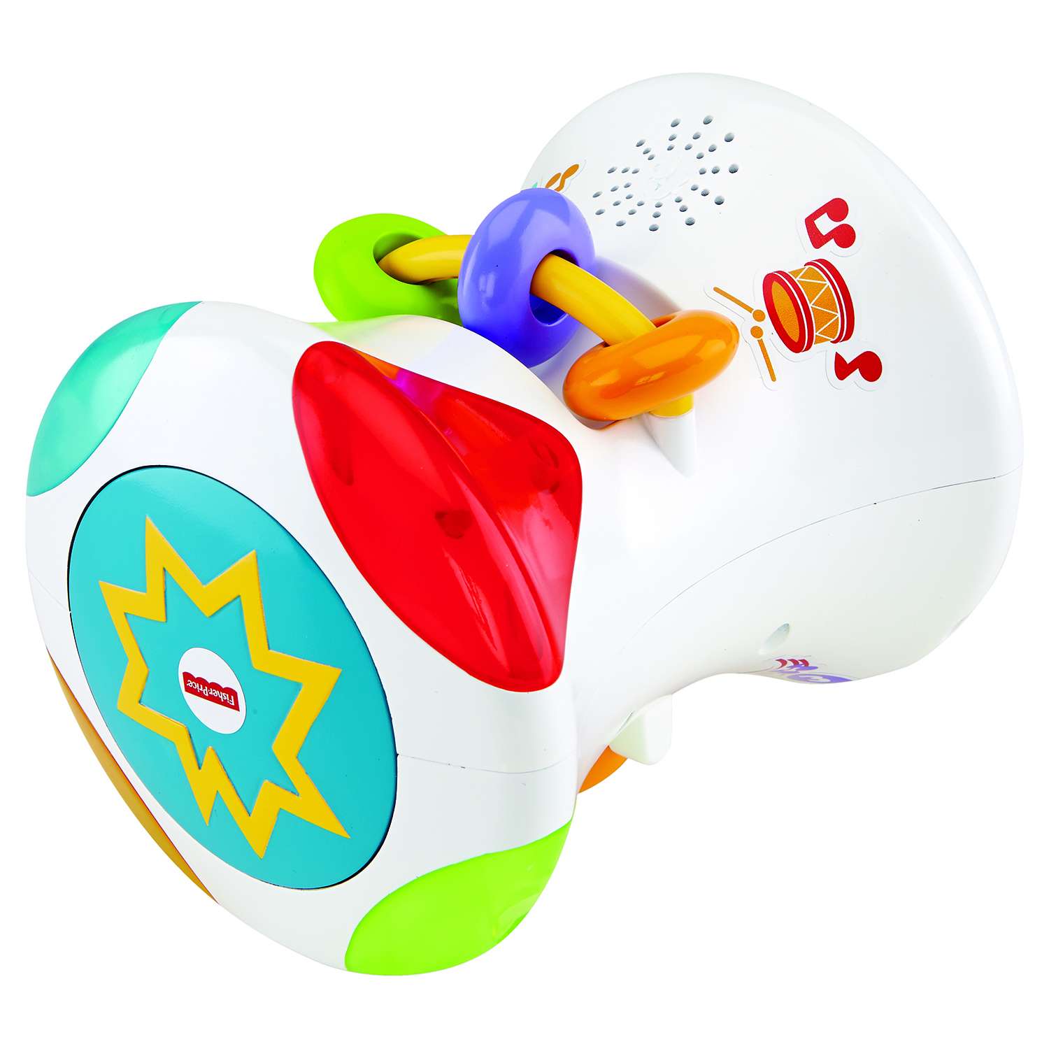 Барабан 2 в 1 Fisher Price музыкальный - фото 5