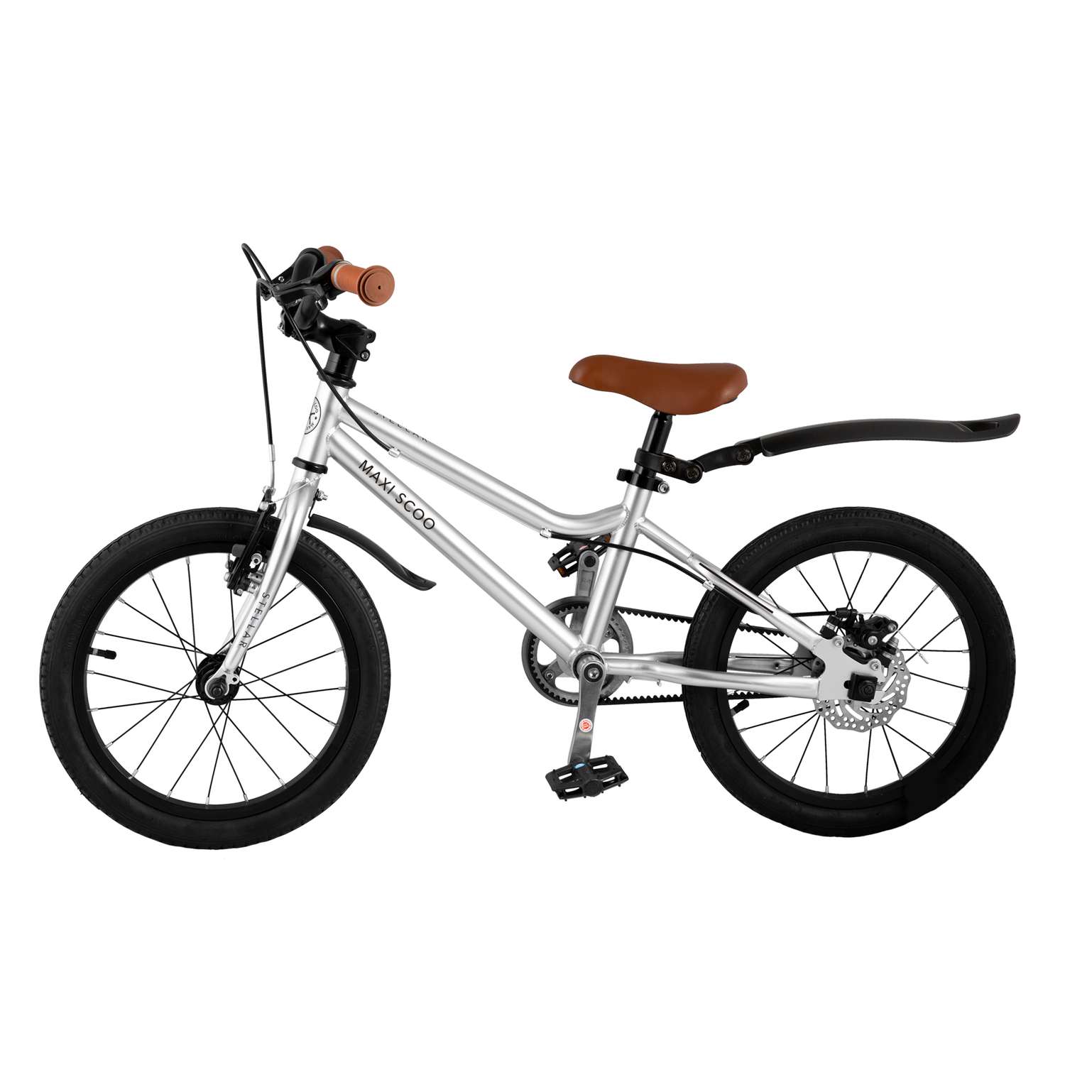 Детский двухколесный велосипед Maxiscoo Stellar 16 серебро - фото 3