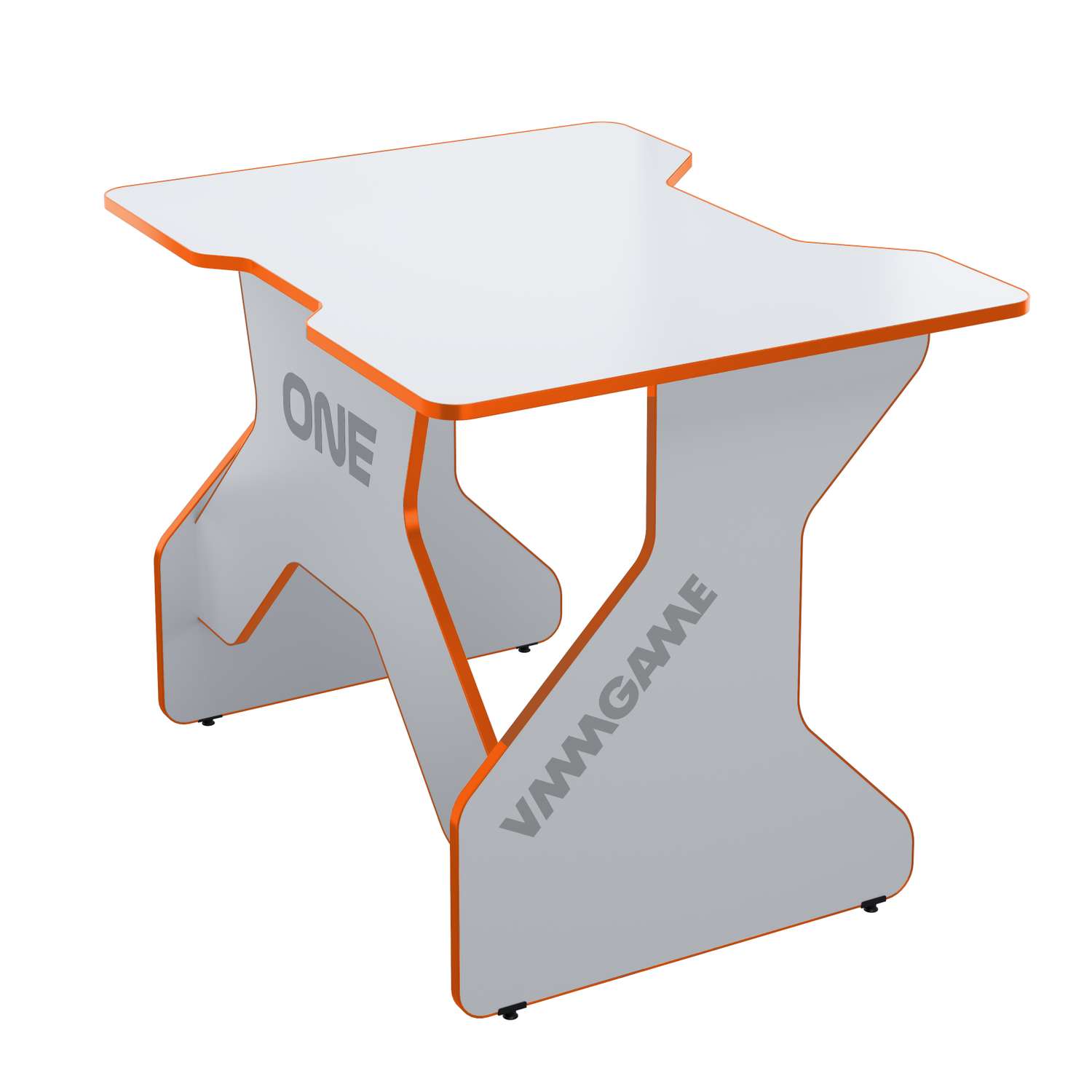 Стол VMMGAME Игровой компьютерный One White 100 orange - фото 1