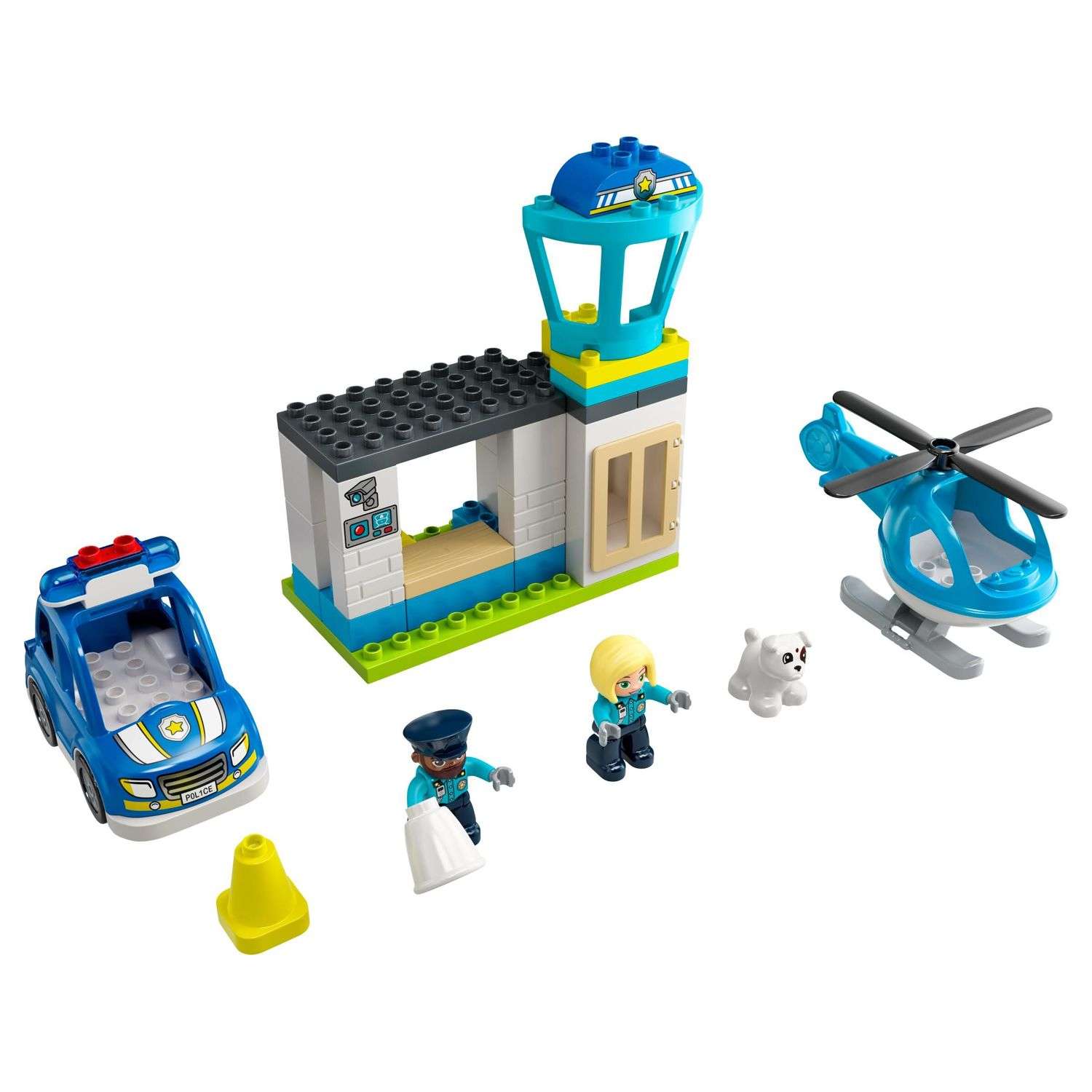 Конструктор LEGO DUPLO Town Полицейский участок и вертолёт 10959 - фото 2