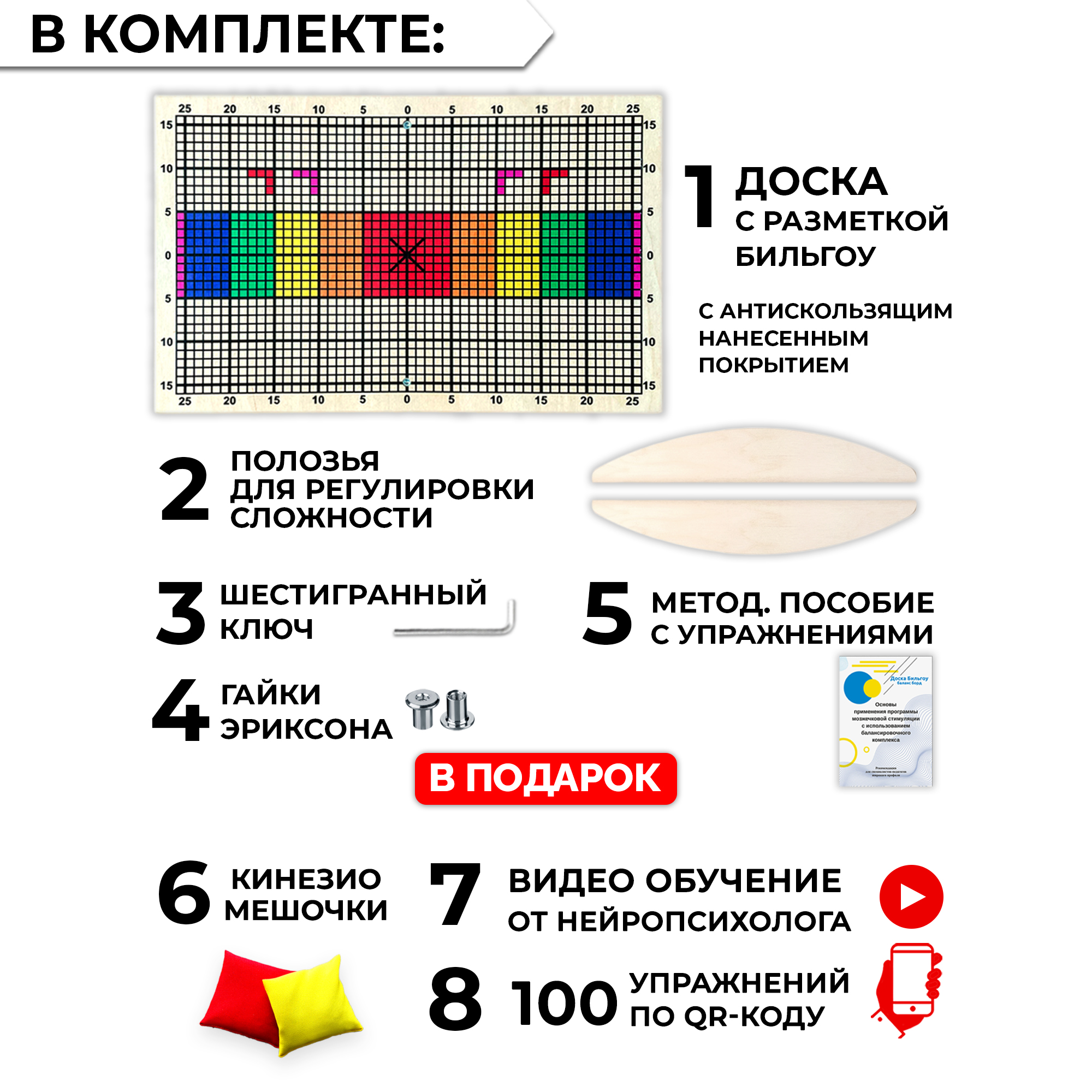 Доски балансировочные Эволюция Балансборд Доска Бильгоу - фото 2