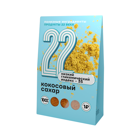 Кокосовый сахар Продукты 22 века Индонезия 450 г