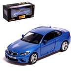 Машина Автоград металлическая BMW M2 COUPE. 1:32. инерция. открываются двери. цвет синий