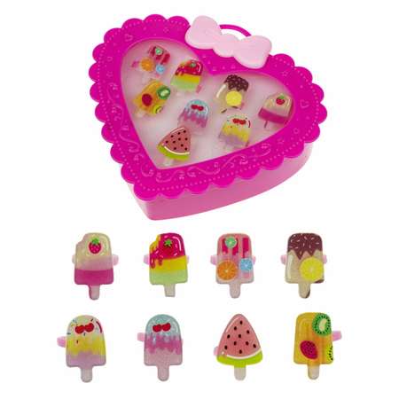 Набор бижутерии 1TOY Sweet heart Bijou 8 колец мороженки