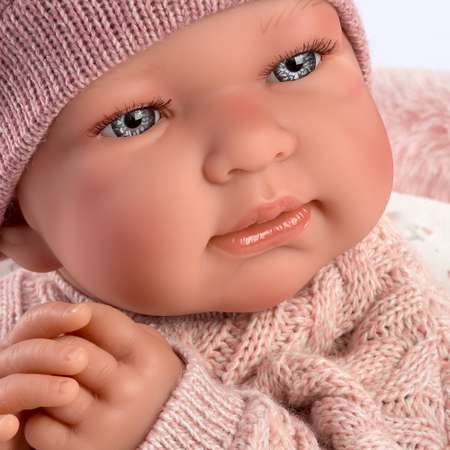Кукла LLORENS младенец Тина в шубке 43 см