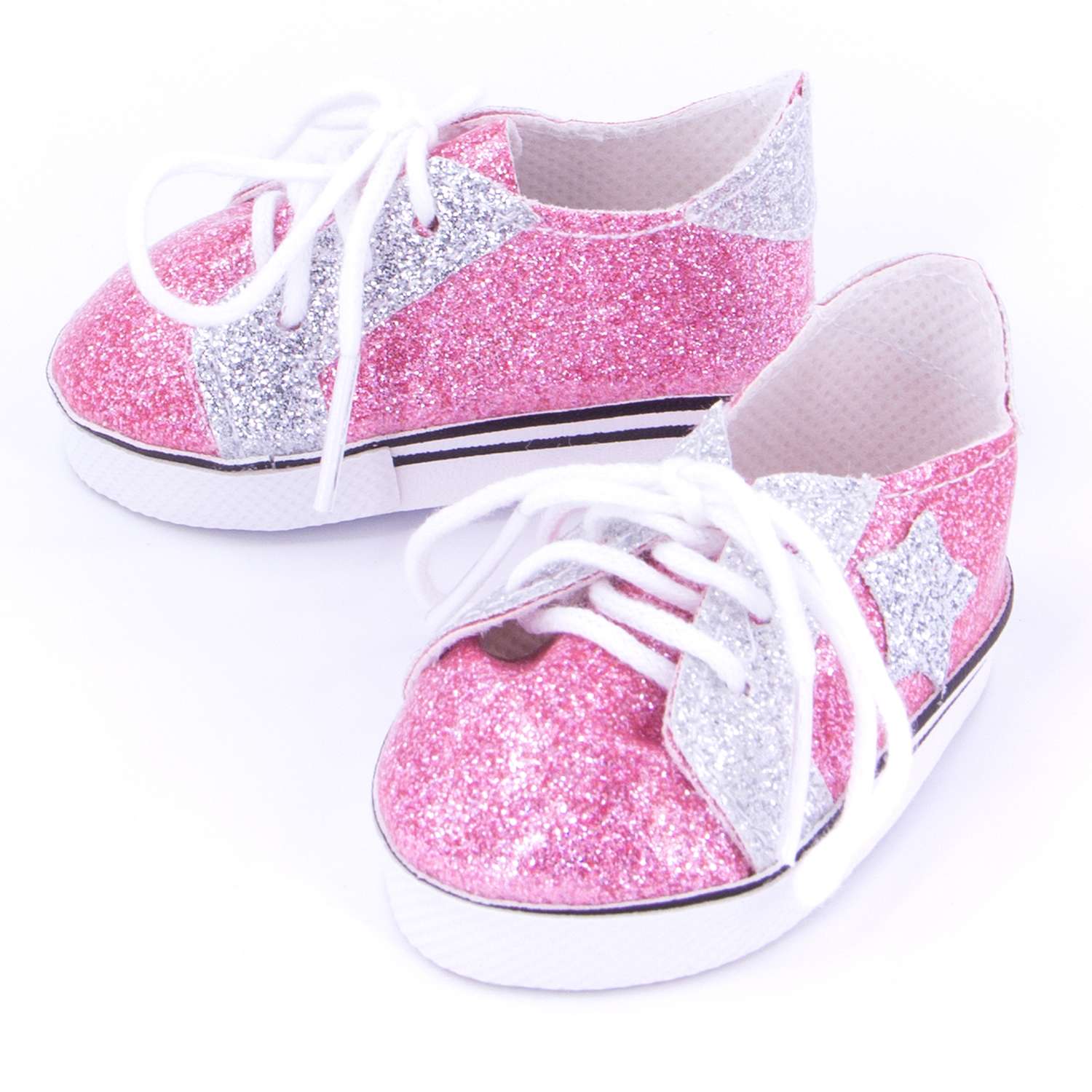 Обувь Модница для пупса 43-48 см 6150 розовый-серебро 6150розовый-серебро - фото 1