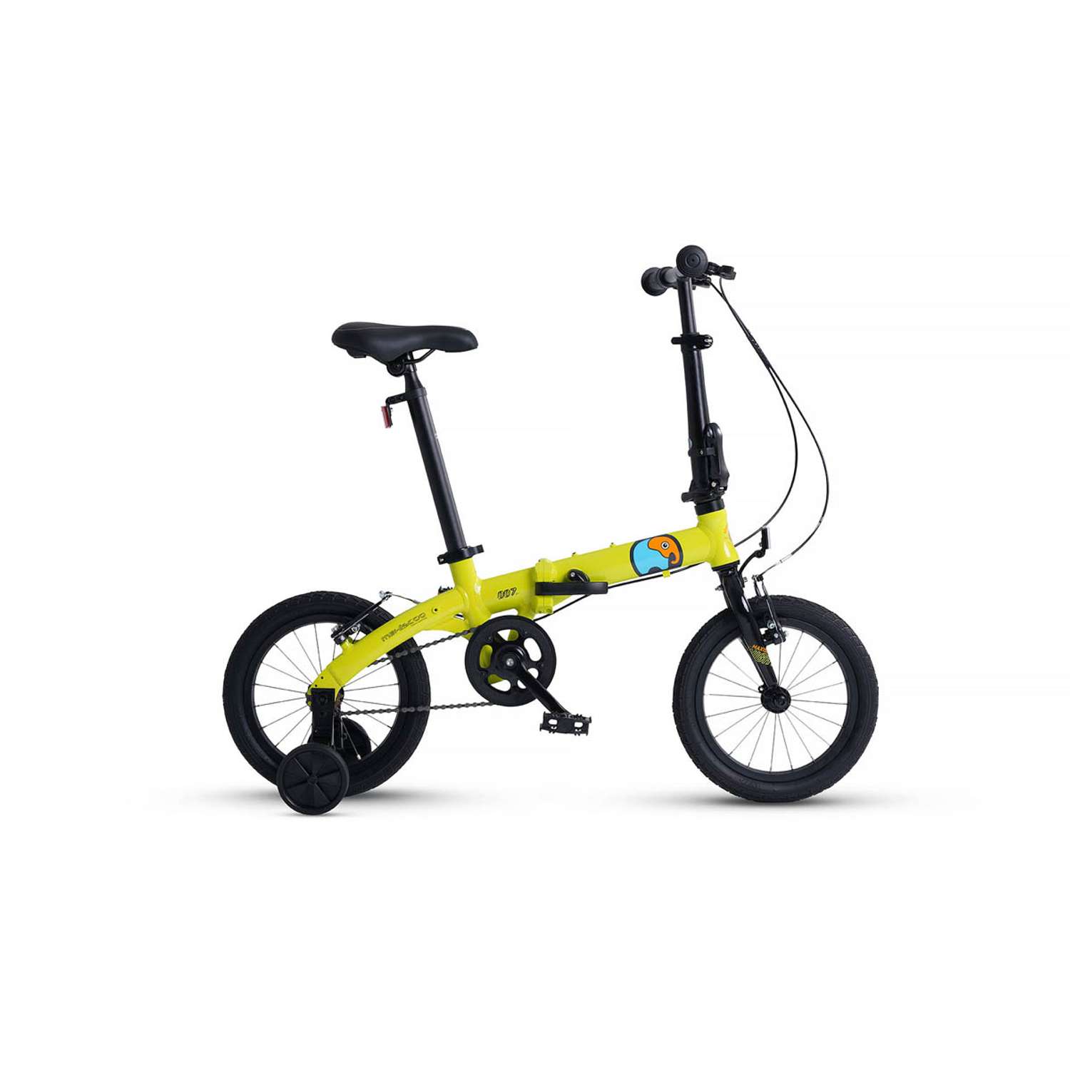 Велосипед Детский Складной Maxiscoo S007 стандарт 14 желтый - фото 1