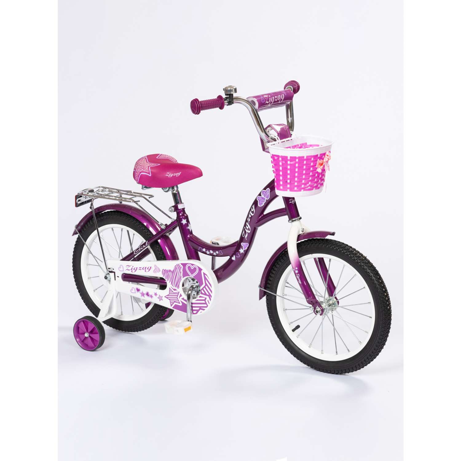 Велосипед ZigZag GIRL фиолетовый 16 дюймов - фото 1