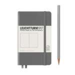 Блокнот Leuchtturm1917 Classic A6 80гм2 187 стр нелинованный твердая обложка цвет антрацитовый