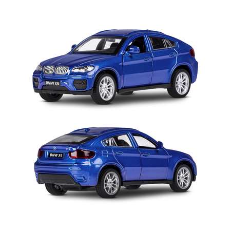 Внедорожник АВТОпанорама BMW X6 1:43 синий