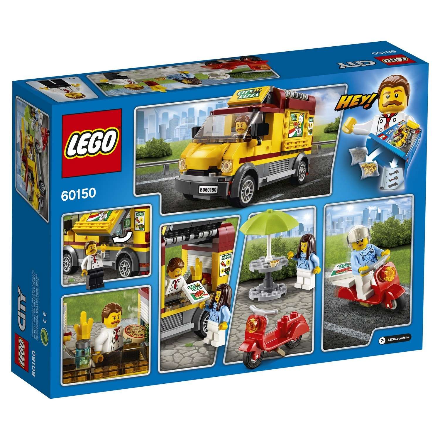 Конструктор LEGO City Great Vehicles Фургон-пиццерия (60150) - фото 3