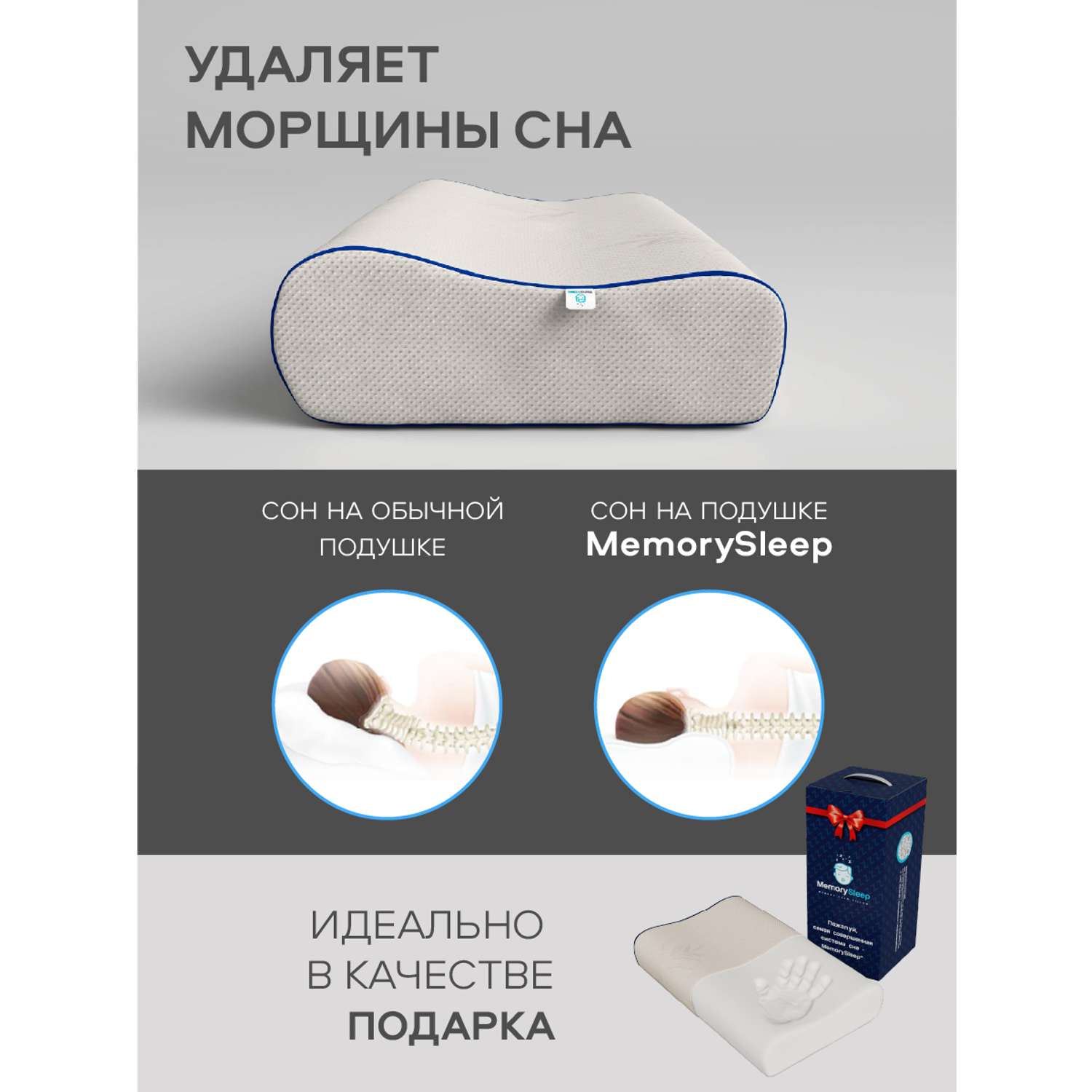 Подушка анатомическая MemorySleep S Grand - фото 4