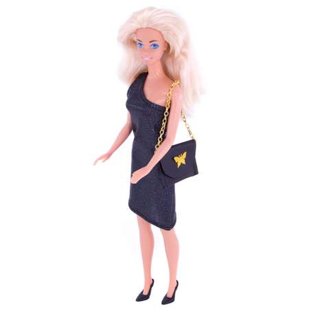 Вечернее платье Модница для куклы 29 см 1407 черный